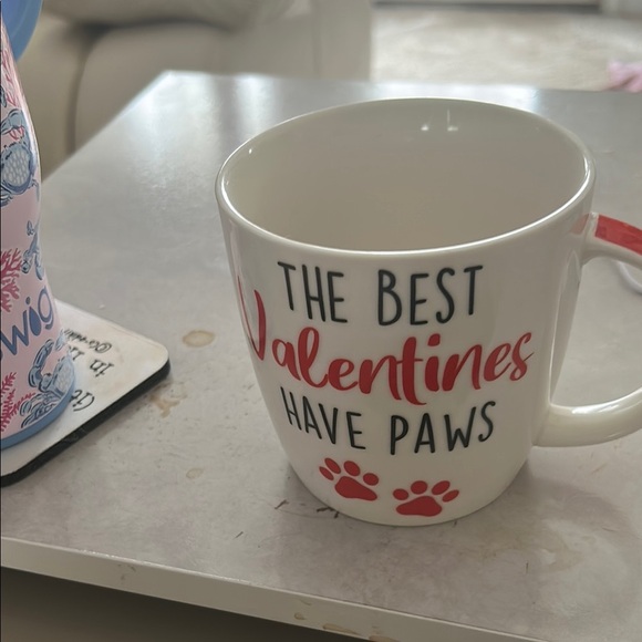 Valentine's Day Mug with Paw Prints - Picture 2 of 3